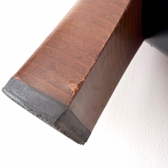 GUCCI | Vintage Brown Nubuck Horsebit Knee High Heel Boots Size 37 - Picture 14 of 16